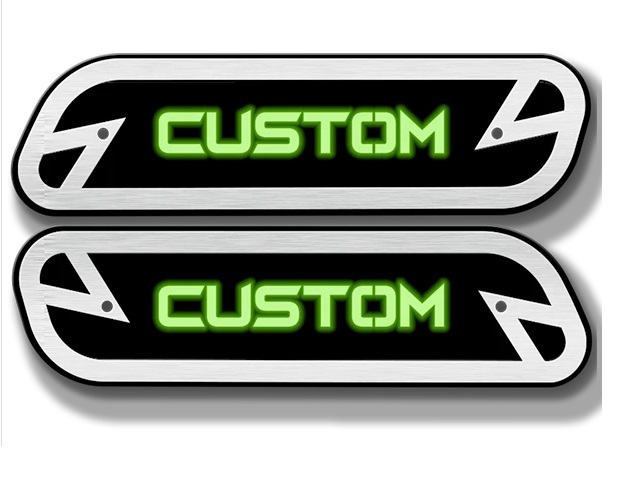 Billet LED Illuminated Custom Text Hood Emblems 19-up Ram Truck